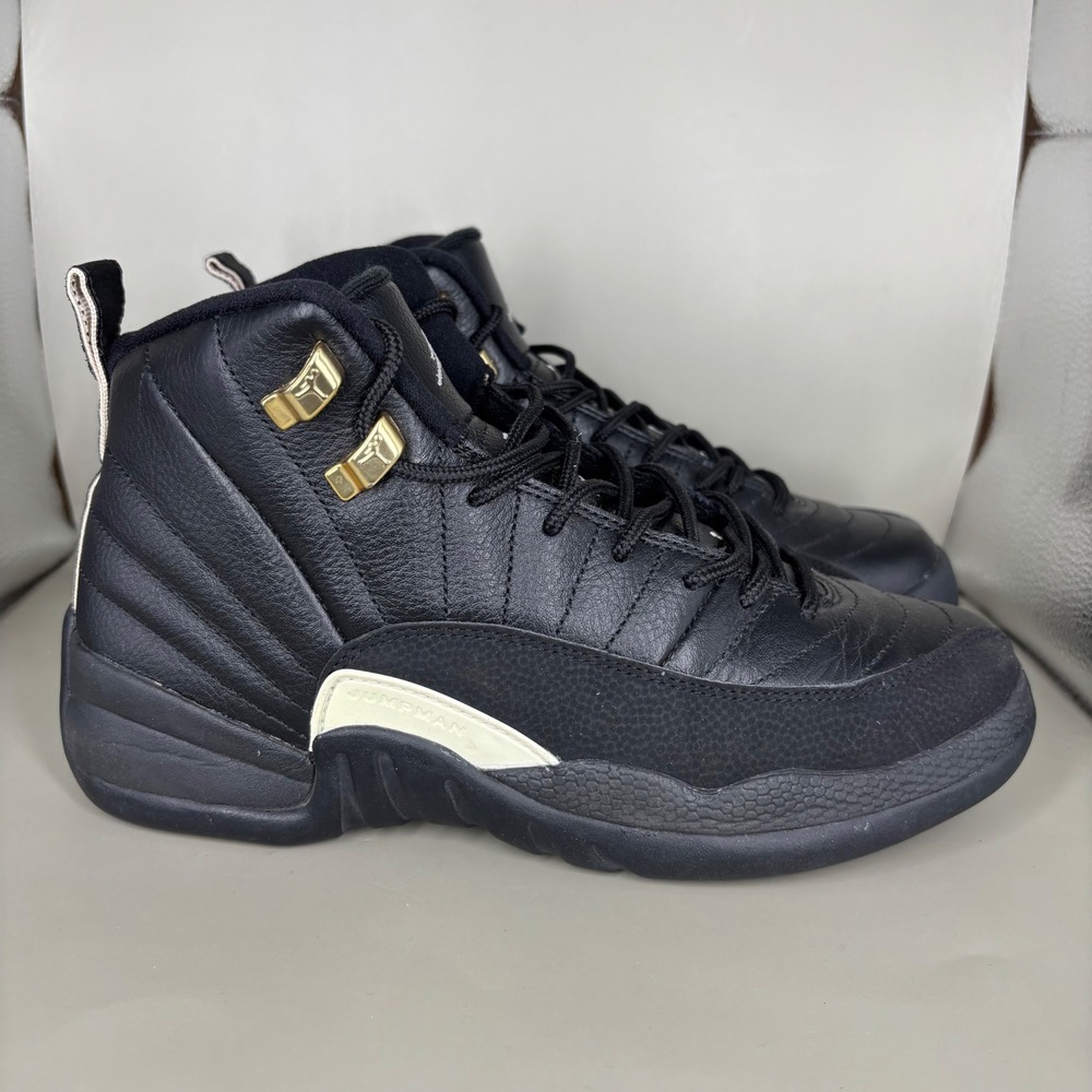 Jordan 12 Retro The Master Black Gold 153265-013 Mens Size 6Y Basketball Shoes